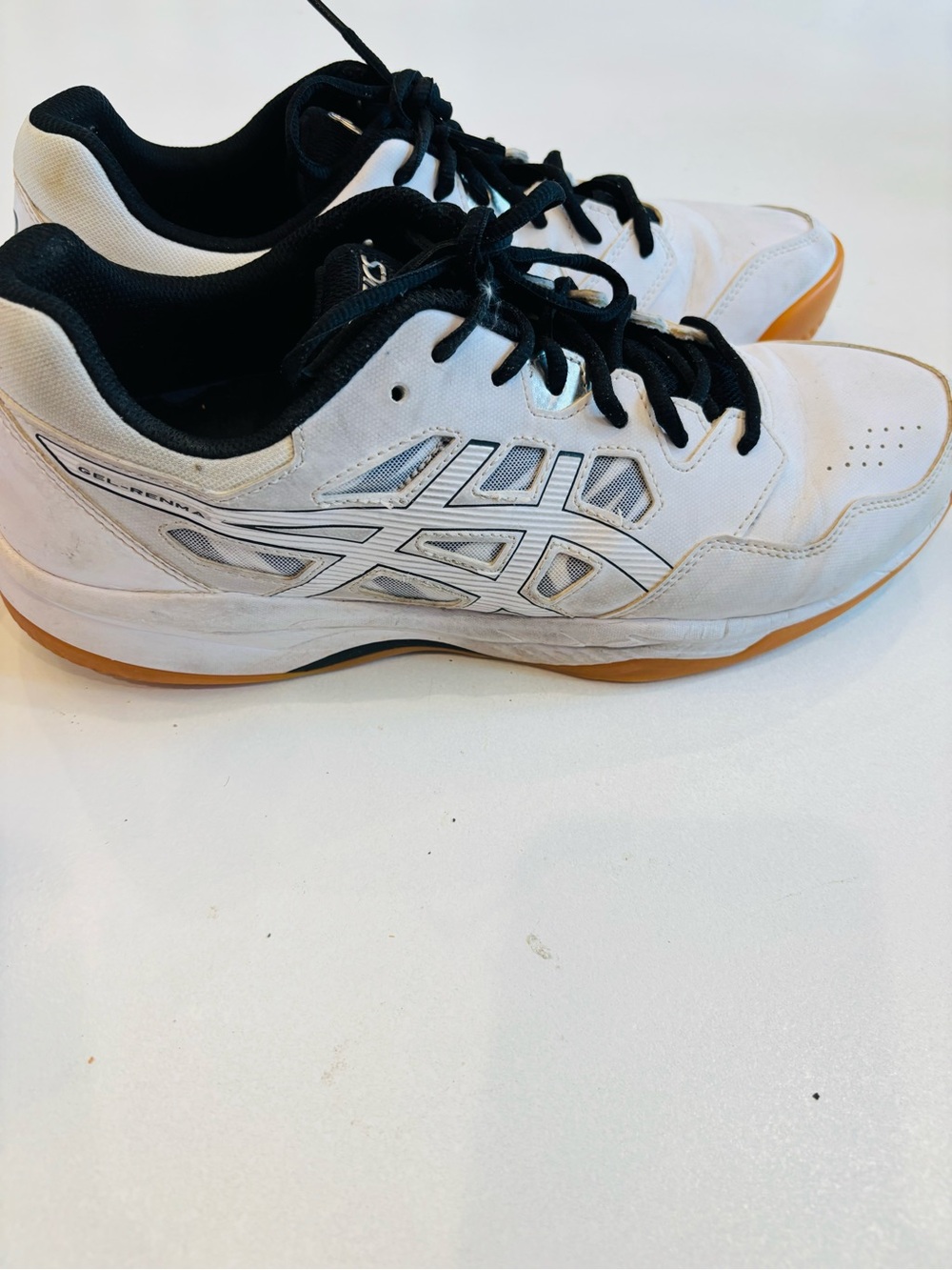 Asics Gel Renma Men’s White and Black Athletic Court Shoes size 11.5 - Picture 3 of 6